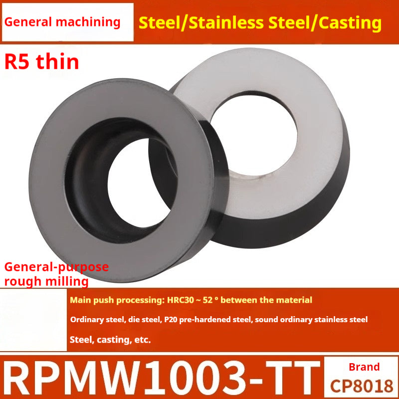 2036-CNC milling inserts, RPMW carbide R5 machining center, R4 milling machine, R6 milling inserts, RPMT round cutter cutters Shandong Denso Pricision Tools Co.,Ltd.